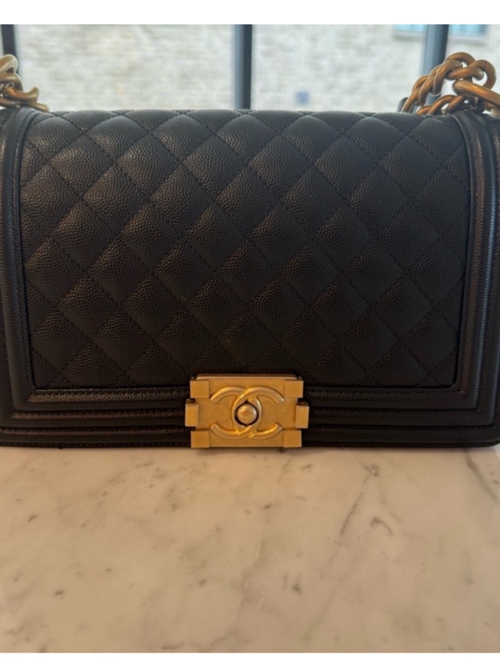 ✨CHANEL Medium Boy Bag with Gold Hardware ✨
